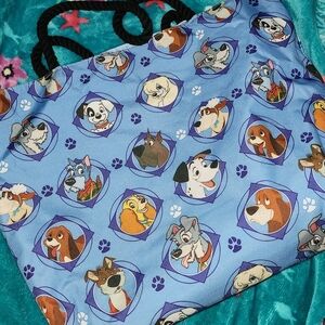 Disney Blue Cartoon Dogs Tote Bag